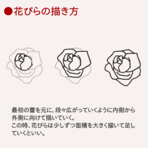 デフォルメでも描けるようになる デッサン薔薇の描き方3つ おまけ 見習いひきこもりのお絵かきブログ