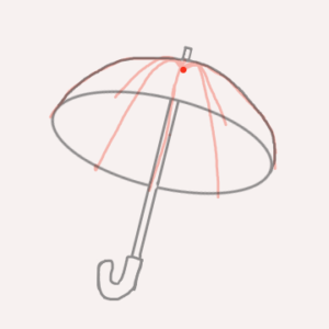 イラスト傘の描き方4つのステップ 材質別の傘の色の塗り方つき 見習いひきこもりのブログ